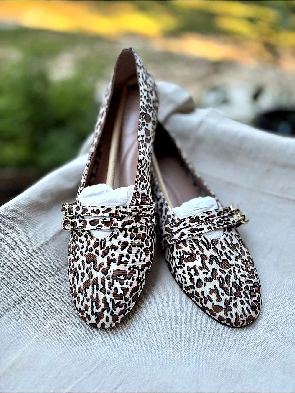Talbots Leopard Print Flats US 9M Like New